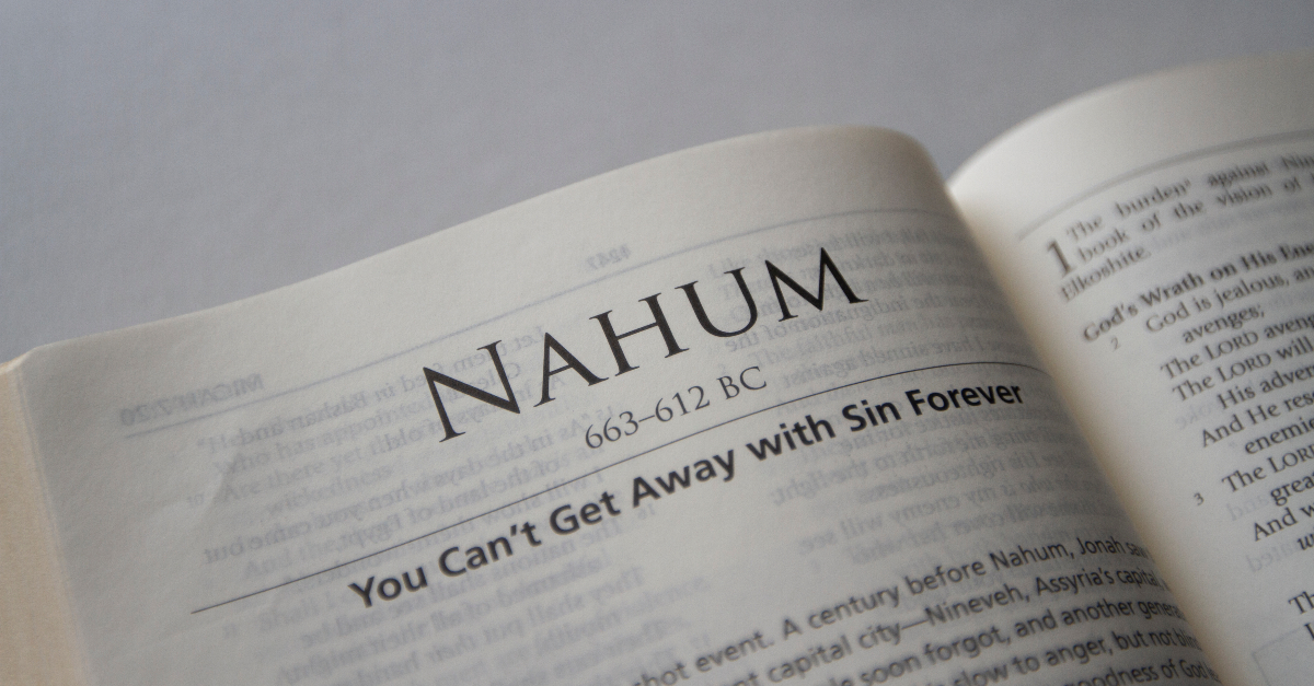The Bible Verses from Nahum Chapter 1 - Kjv