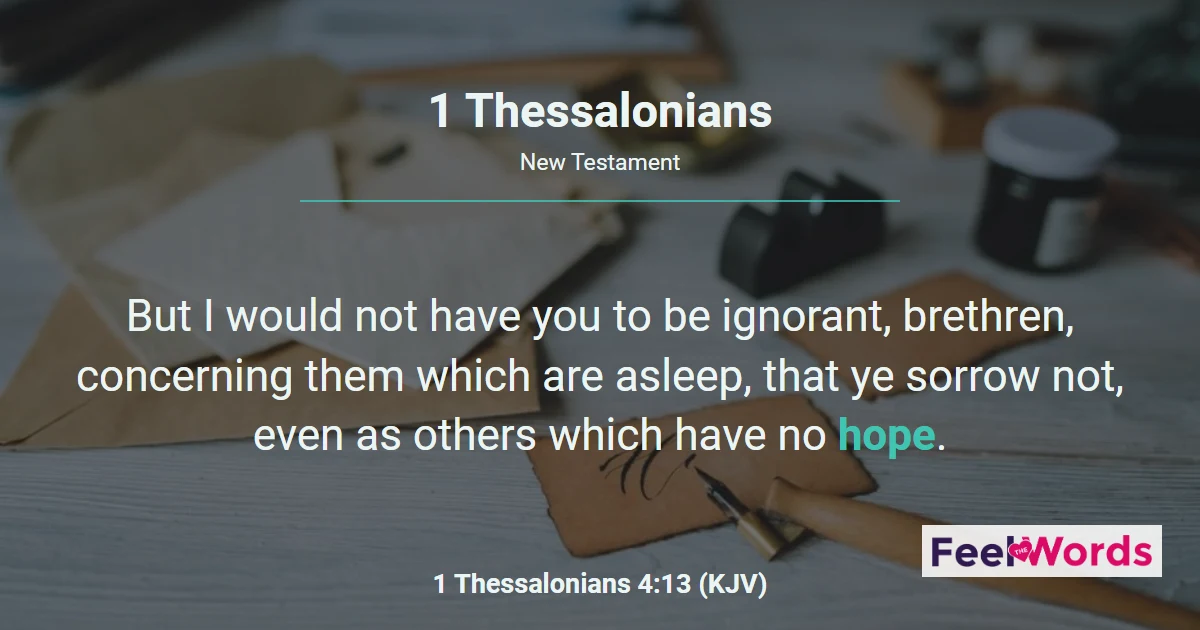 1 Thessalonians: Paul's Letter of Hope and Return