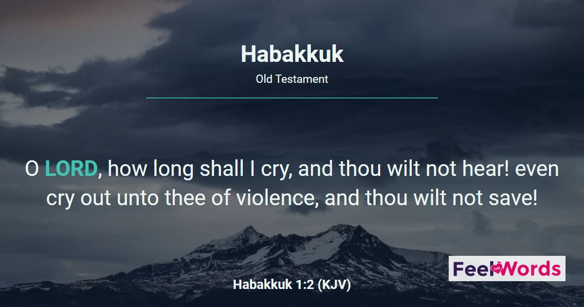 Book of Habakkuk: Read Online, 3 Chapters