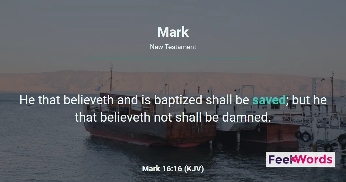 Book of Mark: Read All 16 Chapters Online