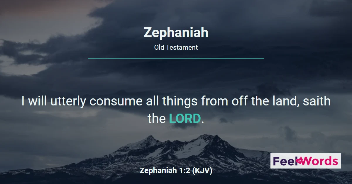 Book of Zephaniah: Read All 3 Chapters Online