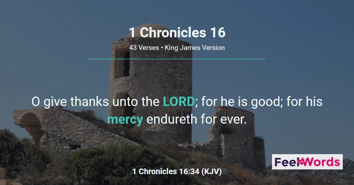 1 Chronicles 16: David's Psalm of Thanks