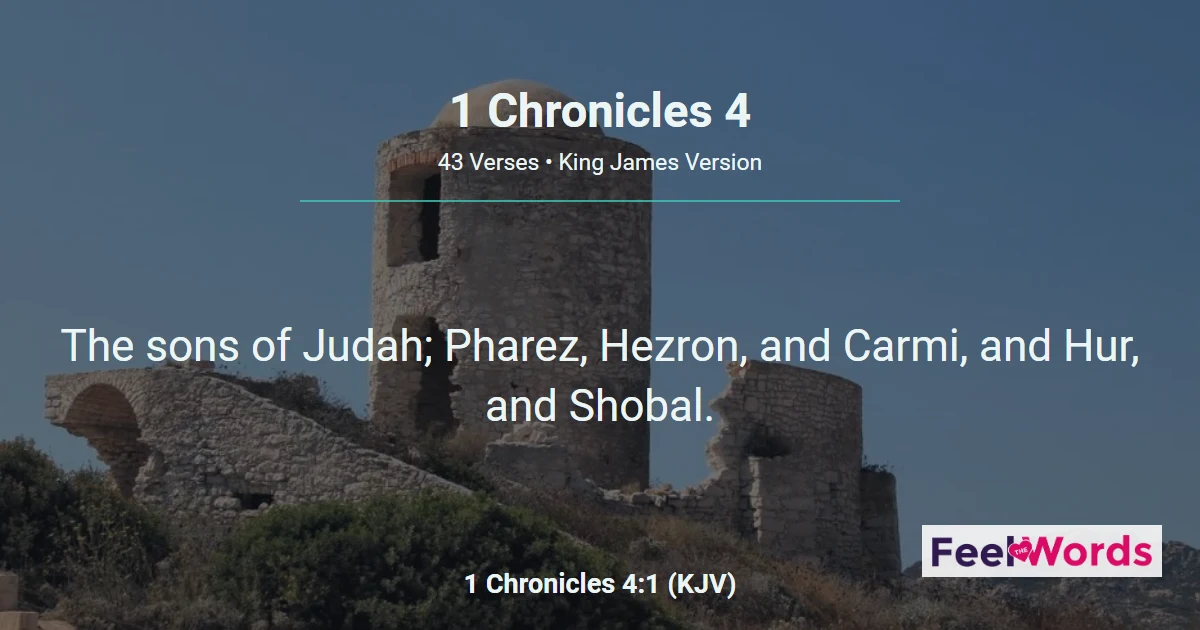 1 Chronicles 4: The Prayer of Jabez