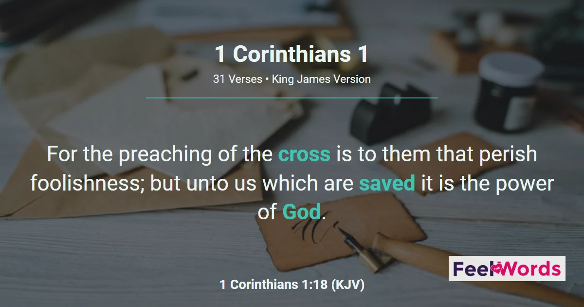 1 Corinthians 1 – Christ, Not Divided