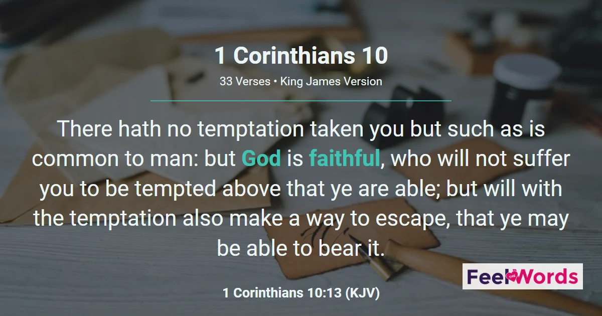 1 Corinthians 10 – Flee From Idolatry