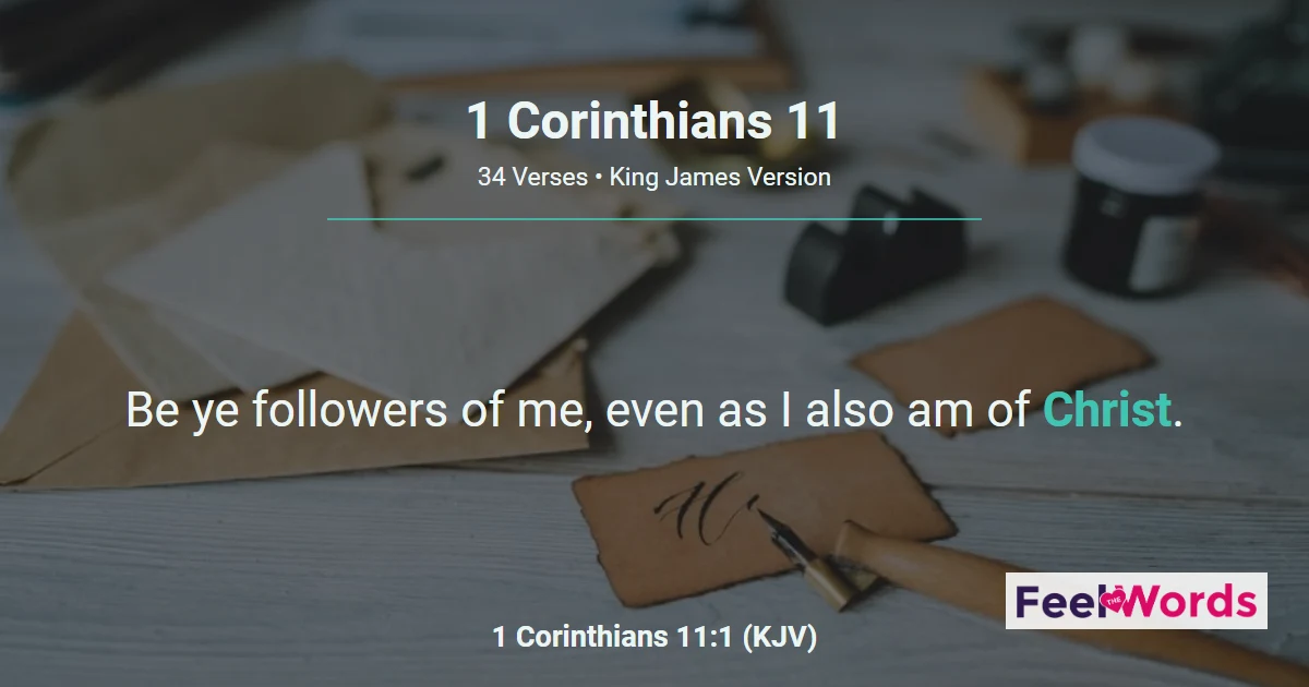 1 Corinthians 11 – The Lord's Supper