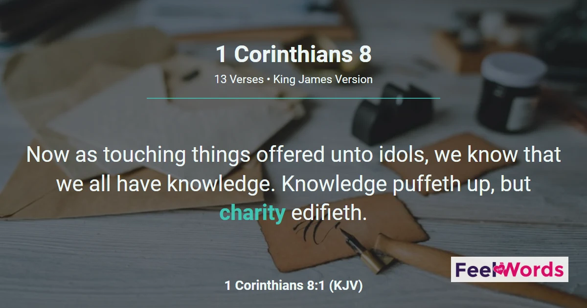 1 Corinthians 8 – Food Offered to Idols
