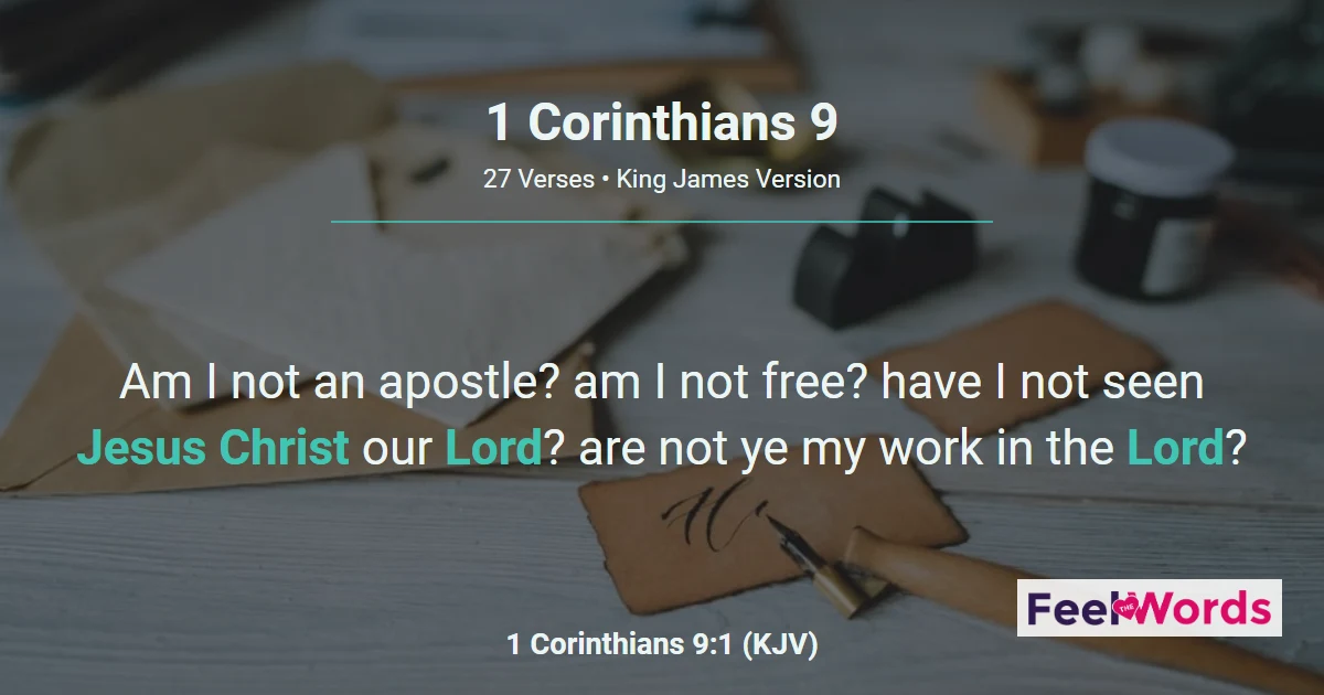 1 Corinthians 9 – All Things to All Men