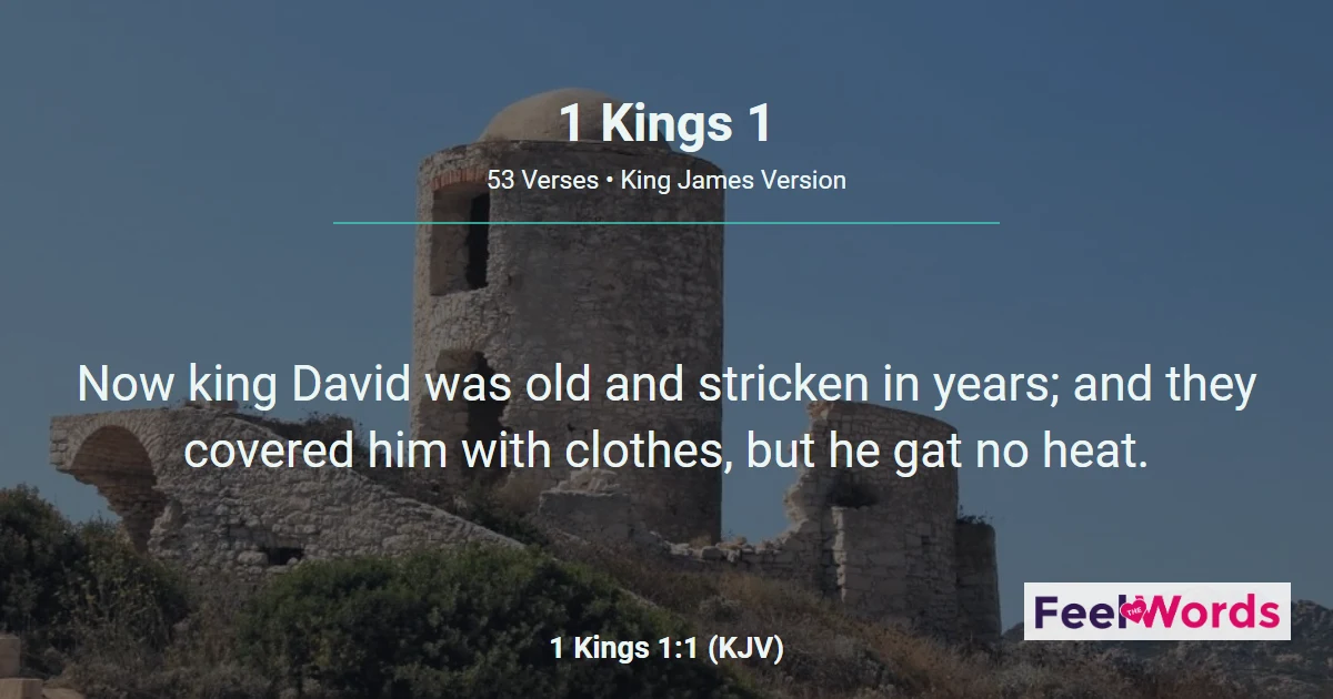 1 Kings 1: Adonijah's Bid for the Throne