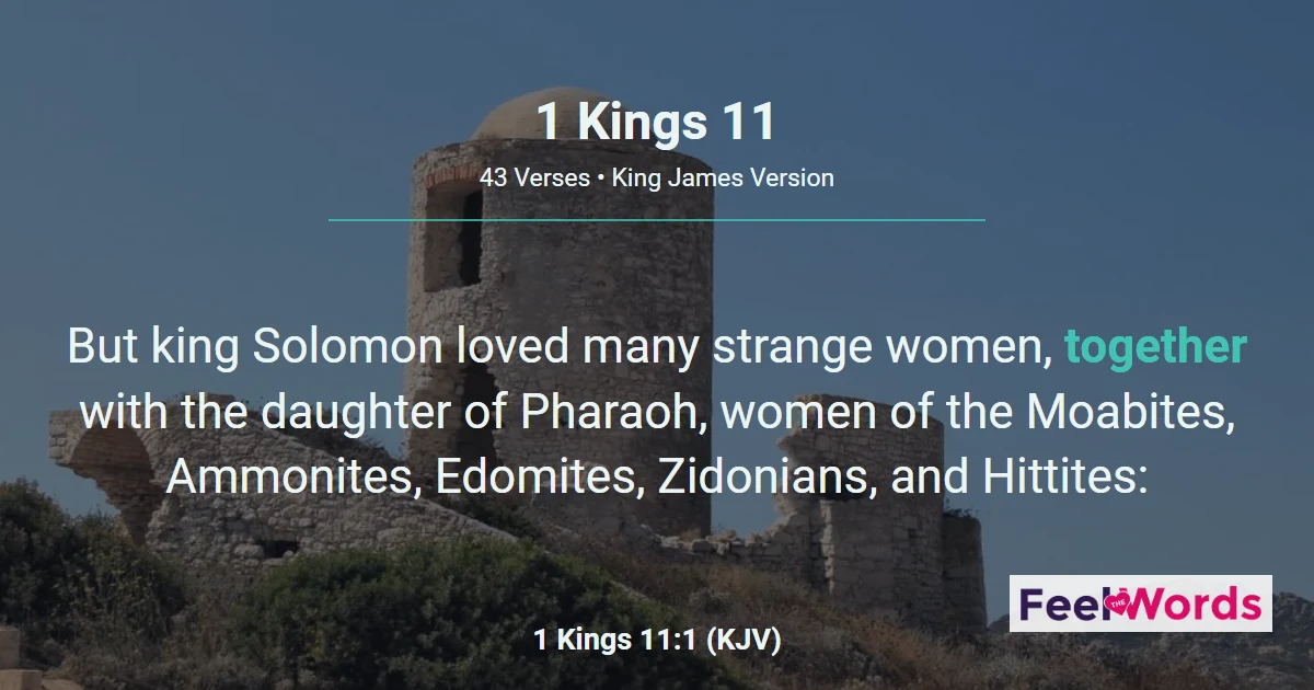 1 Kings 11: Solomon's Fall Into Idolatry