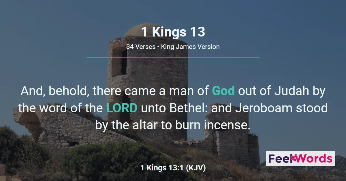 1 Kings 13: The Man of God and the Old Prophet