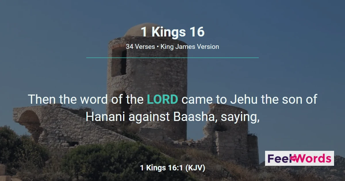 1 Kings 16: Zimri, Omri, and Ahab's Rise