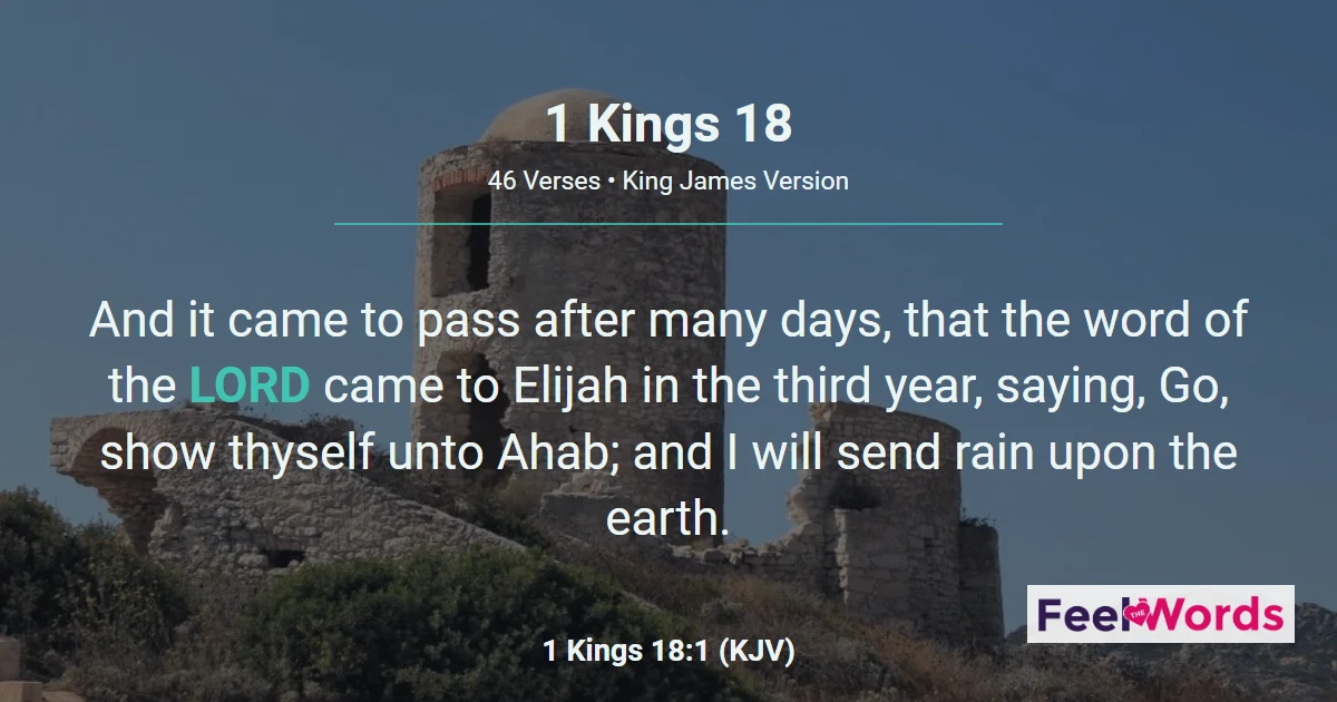 1 Kings 18: Elijah on Mount Carmel