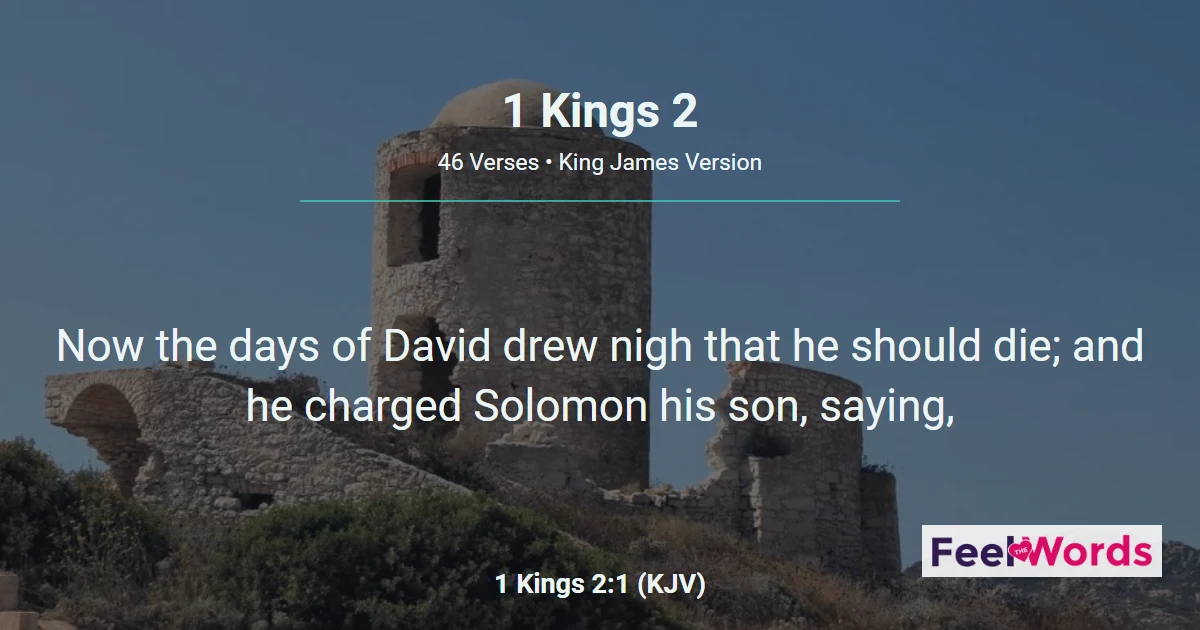 1 Kings 2: David's Charge to Solomon