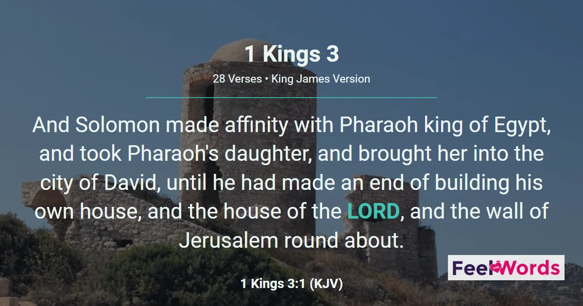 1 Kings 3: Solomon Asks for Wisdom