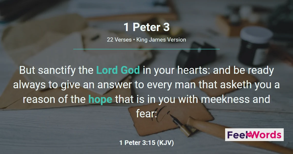 1 Peter 3: Marriage, Suffering, and a Ready Answer