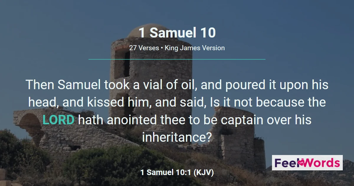 1 Samuel 10: Samuel Anoints Saul King
