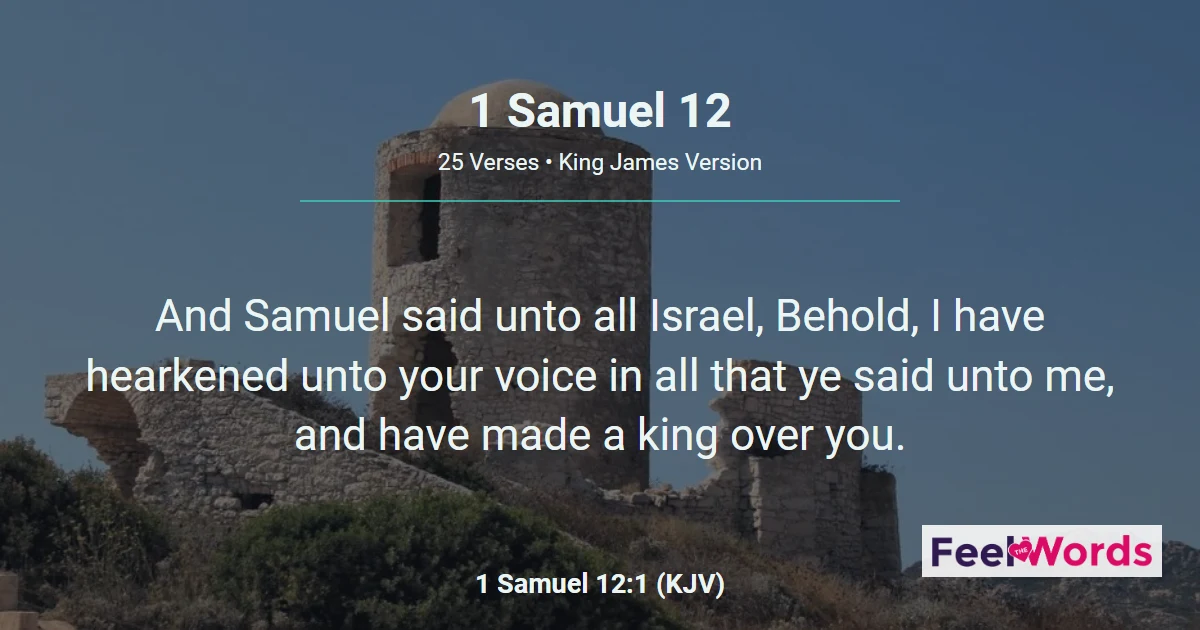 1 Samuel 12: Samuel's Farewell Address