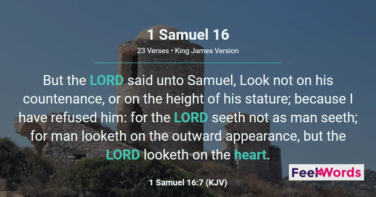 1 Samuel 16: David Is Anointed King