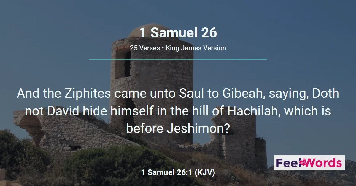 1 Samuel 26: David Spares Saul Again