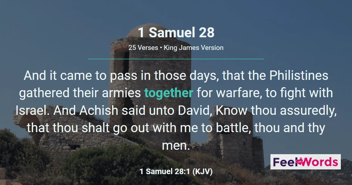 1 Samuel 28: Saul and the Medium at Endor