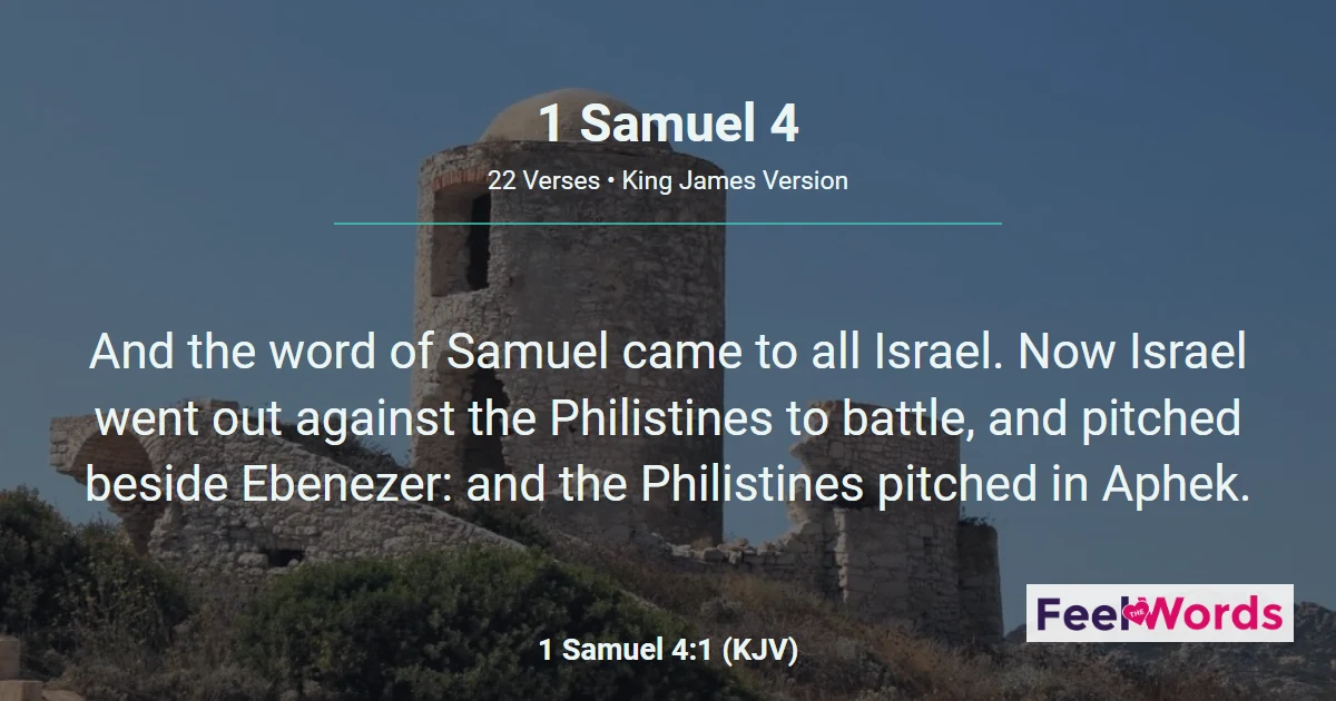 1 Samuel 4: The Ark Captured, Eli Dies