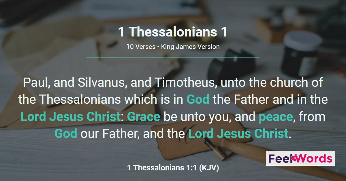 1 Thessalonians 1 – Faith, Love, and Hope