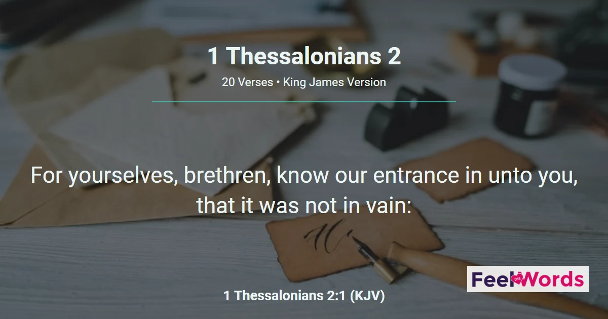 1 Thessalonians 2 – Paul's Labor Among Them