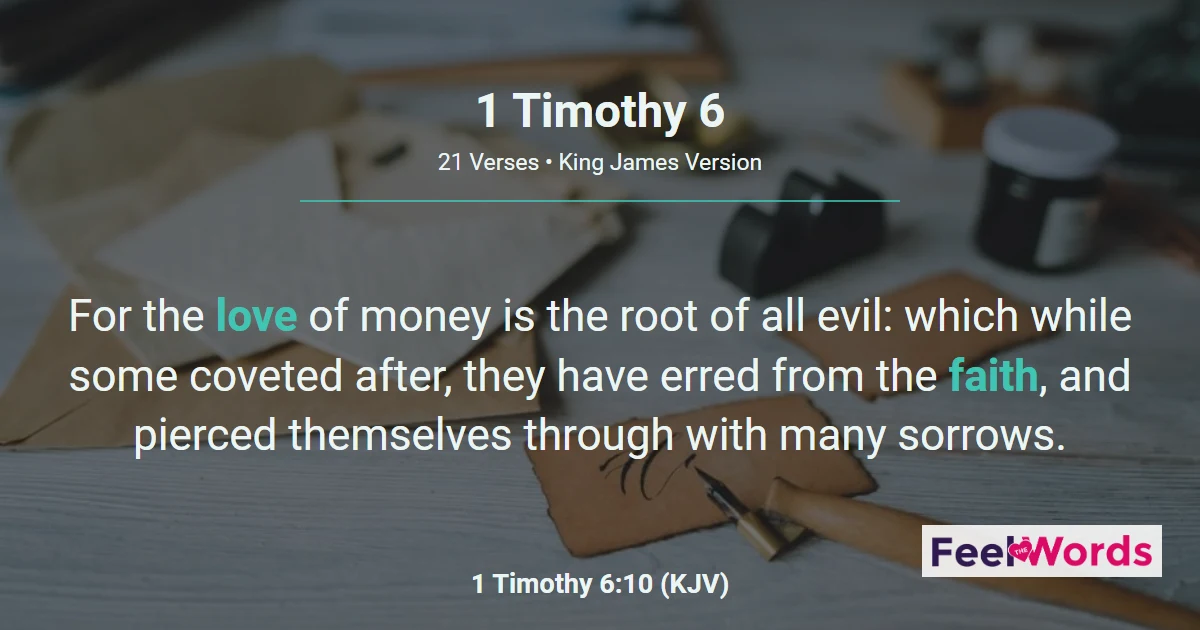 1 Timothy 6: Contentment and Love of Money