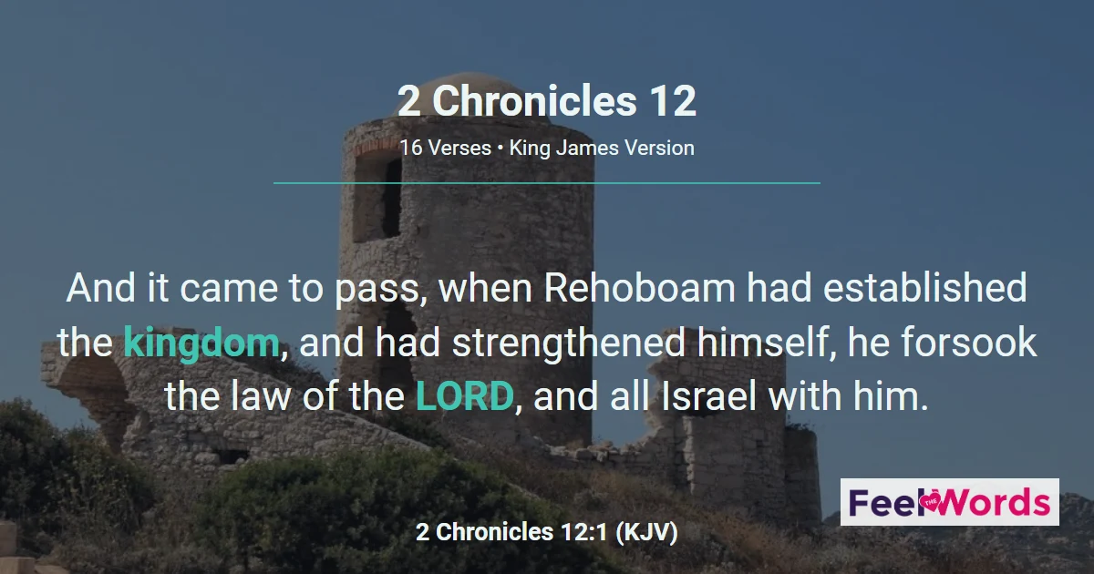 2 Chronicles 12 – Shishak Invades Jerusalem
