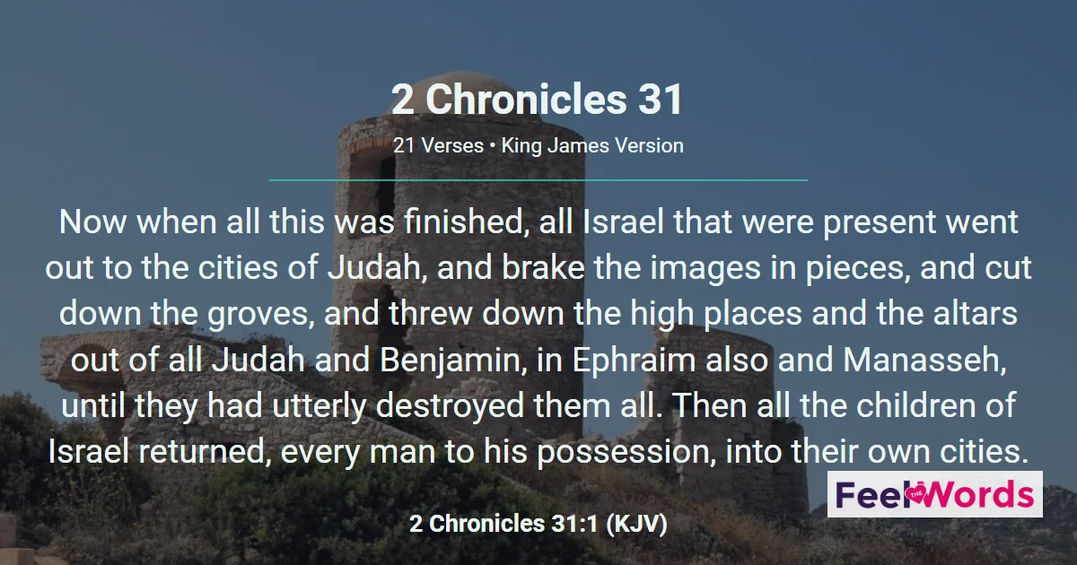 2 Chronicles 31