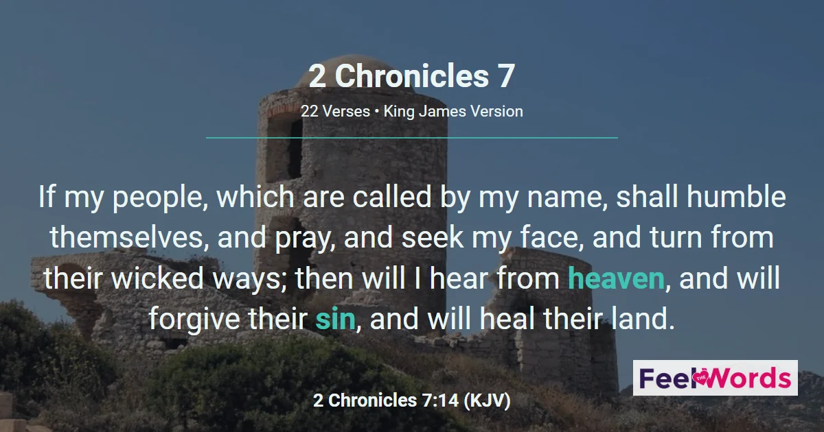 2 Chronicles 7 – If My People Humble Themselves