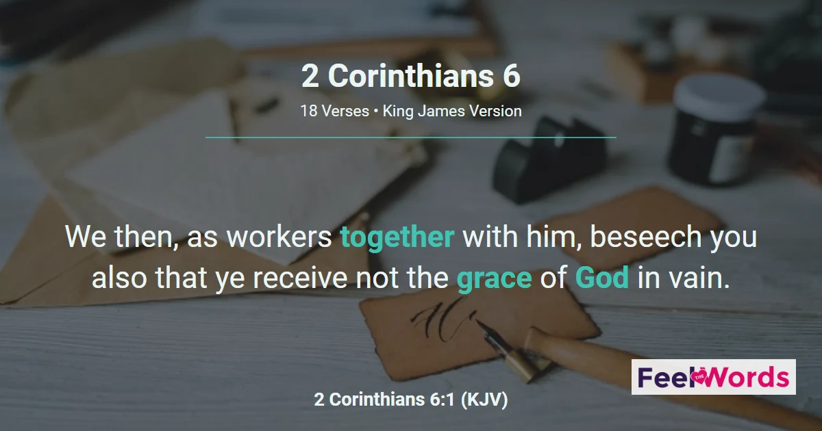 2 Corinthians 6 - Be Ye Separate