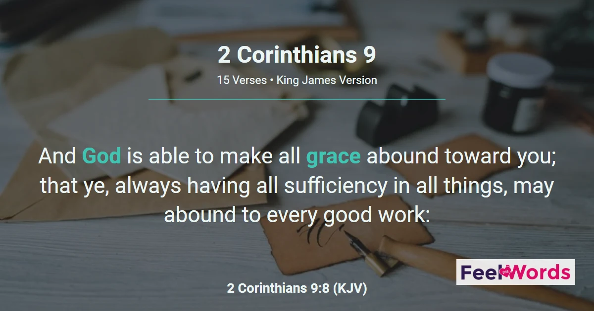 2 Corinthians 9 - God Loves a Cheerful Giver