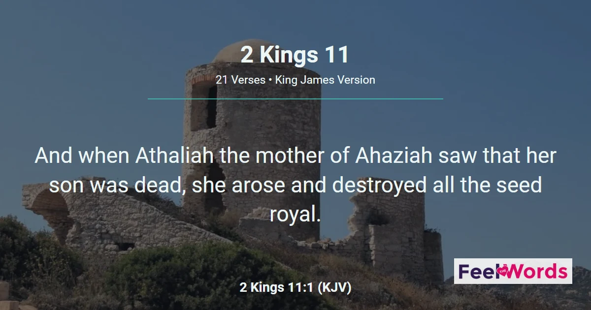 2 Kings 11: Athaliah's Plot and Joash Crowned