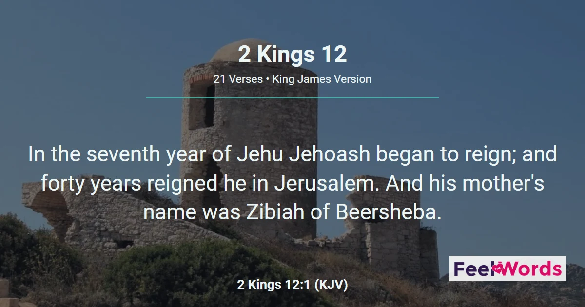 2 Kings 12: Joash Repairs the Temple
