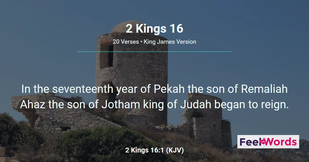 2 Kings 16: Ahaz and the Damascus Altar