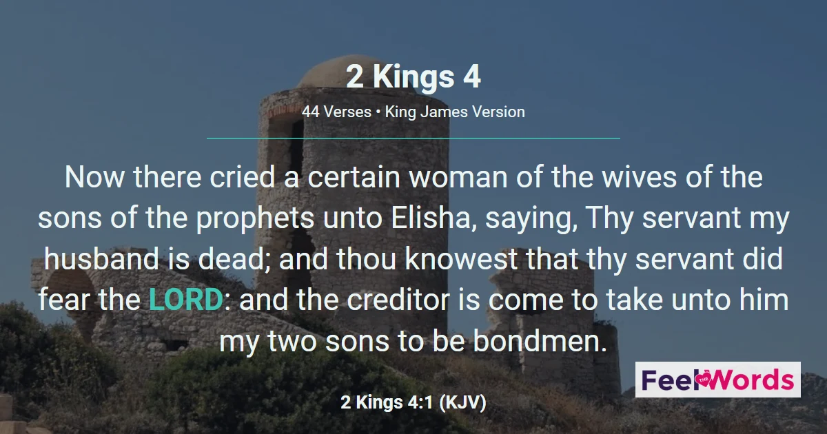 2 Kings 4: Elisha's Miracles of Provision