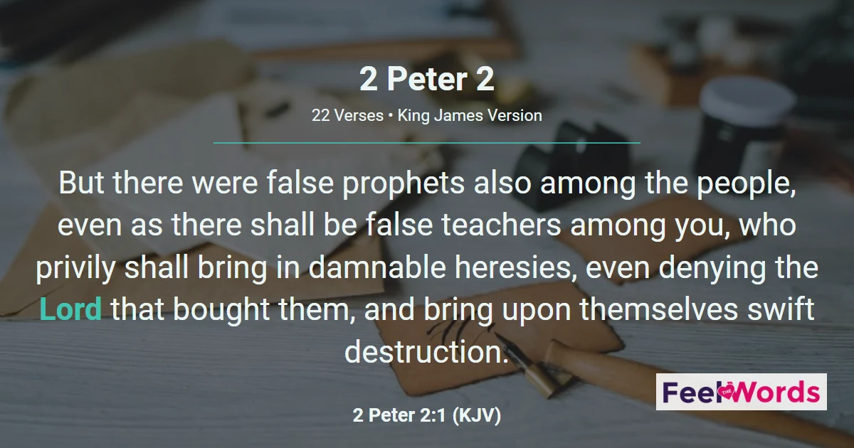 2 Peter 2: False Teachers and Certain Judgment