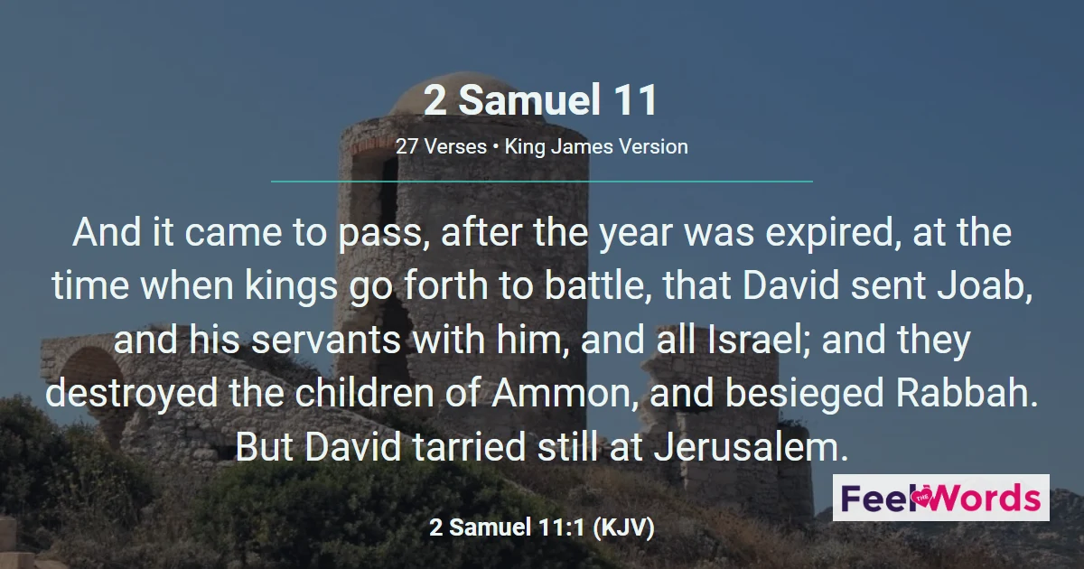 2 Samuel 11: David, Bathsheba, and Uriah