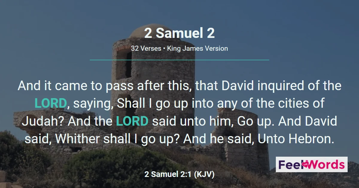2 Samuel 2: David Anointed King of Judah