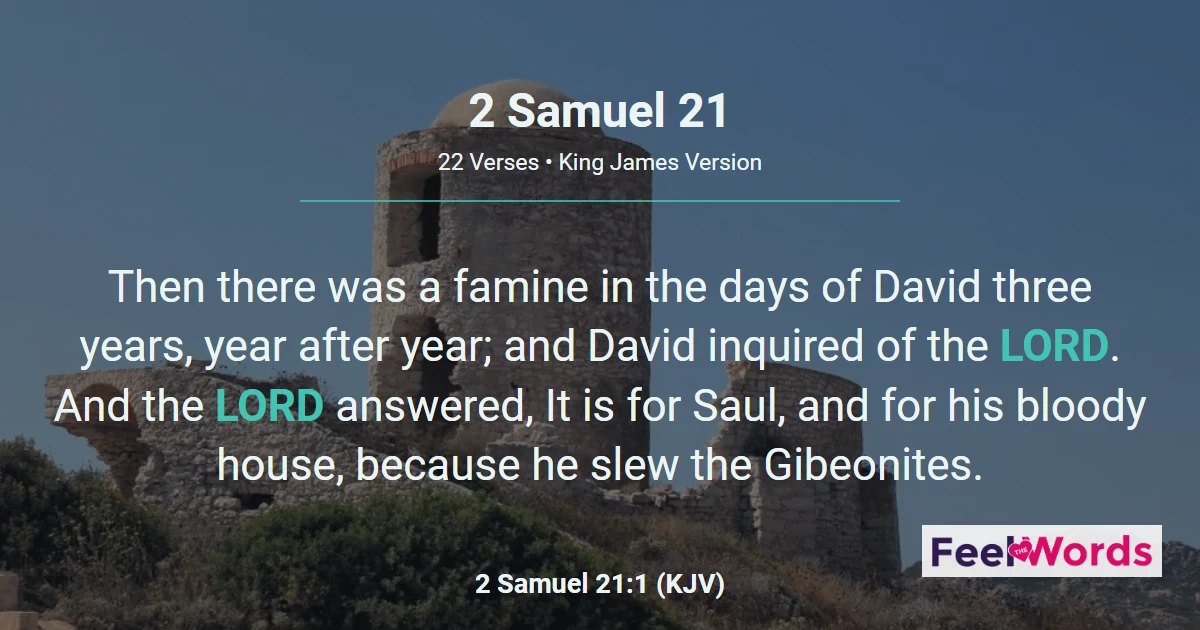 2 Samuel 21: Famine, Rizpah, and Giants