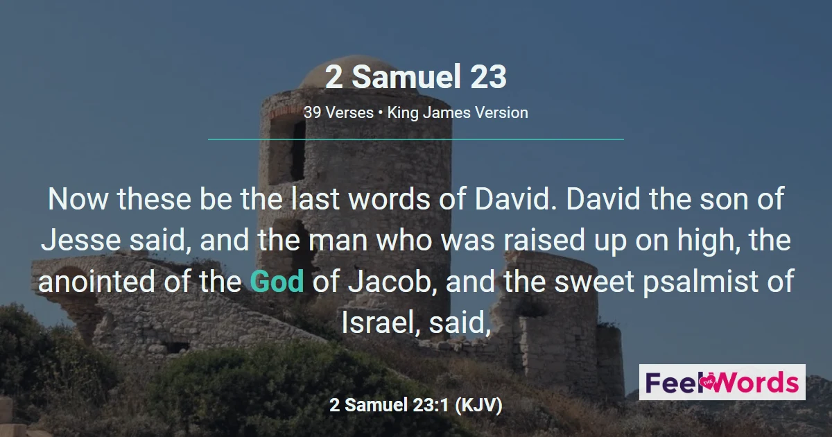 2 Samuel 23: David's Last Words