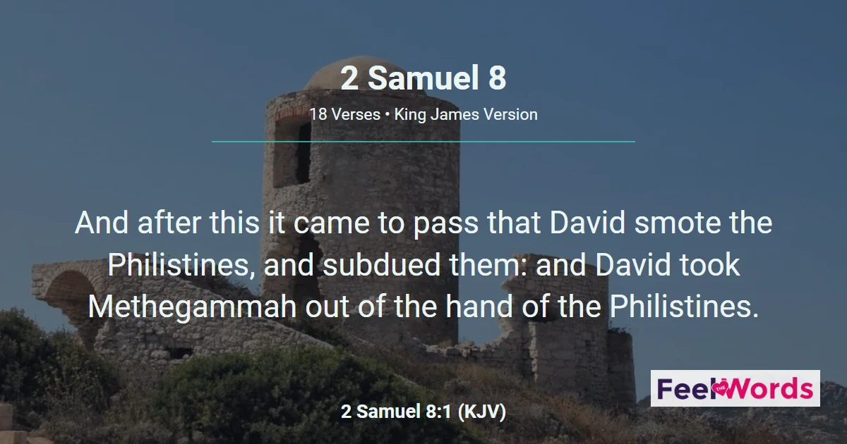 2 Samuel 8: David's Military Victories