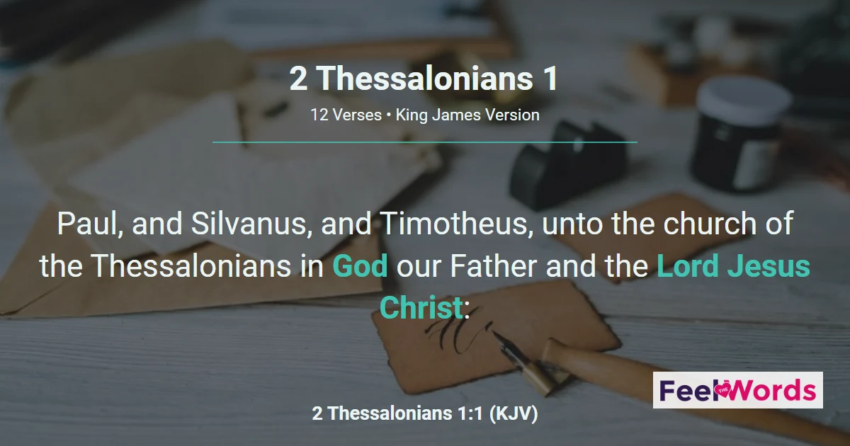 2 Thessalonians 1 – Faith Amid Persecution