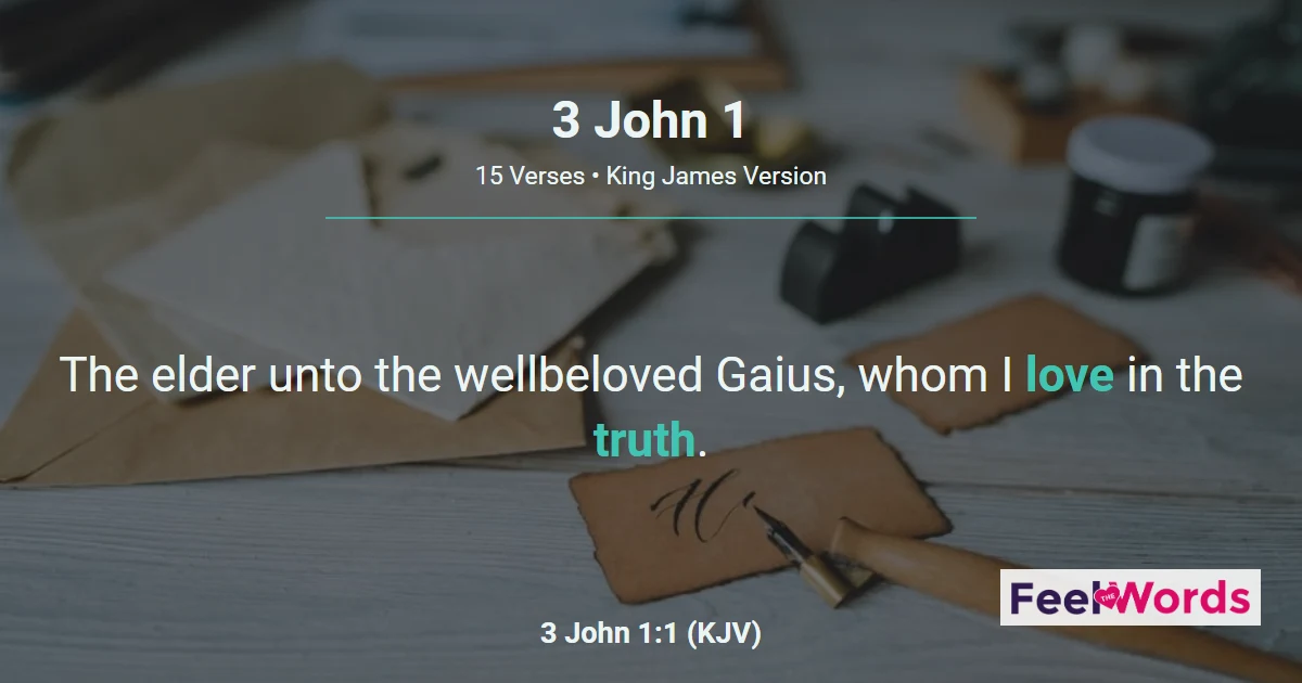 3 John 1: Gaius and Diotrephes
