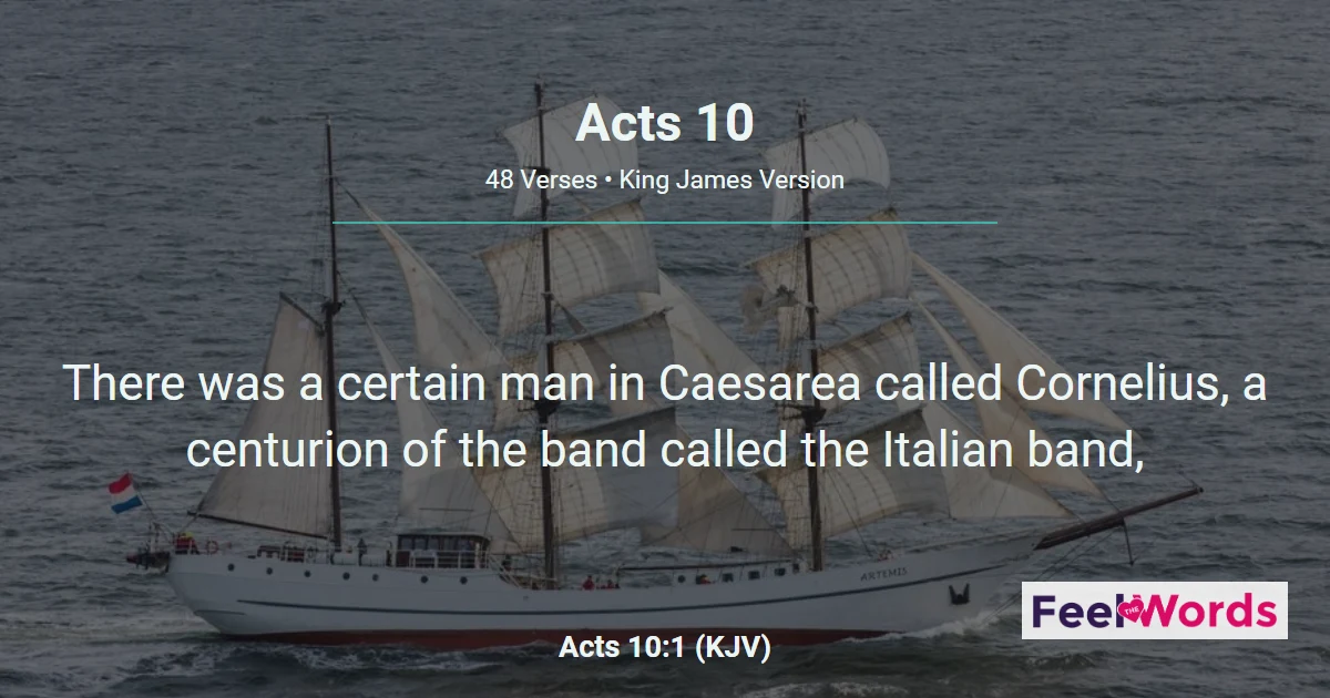 Acts 10: Peter's Vision and Cornelius