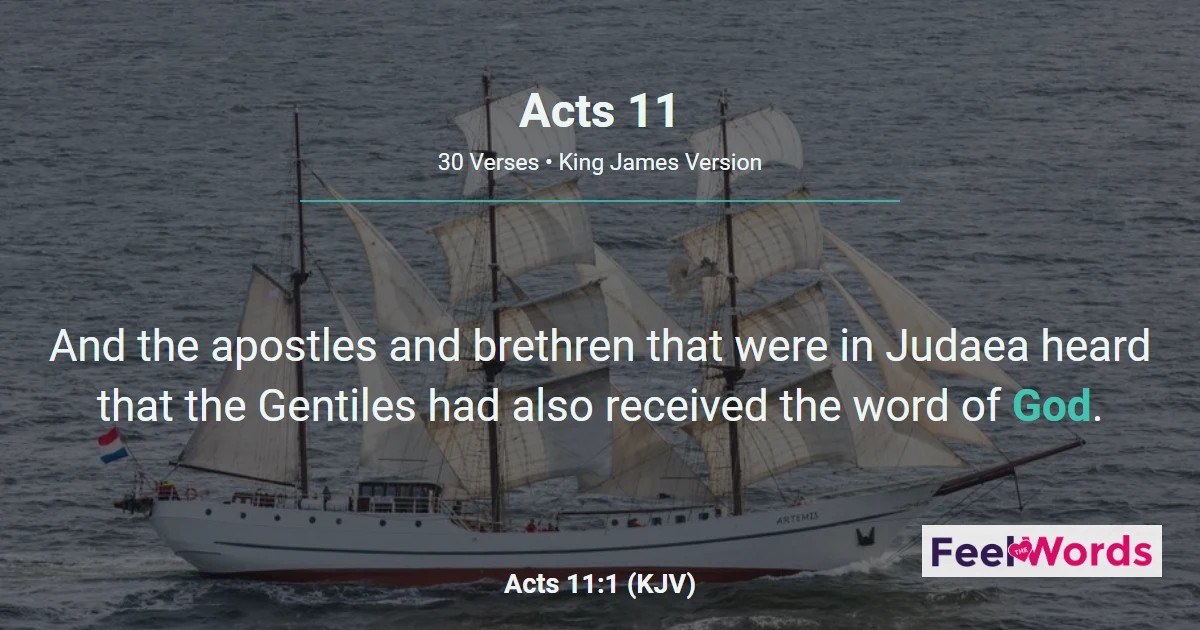 Acts 11: Christians First Named at Antioch