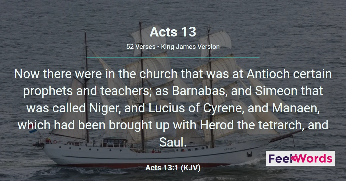 Acts 13: Paul and Barnabas Sent From Antioch