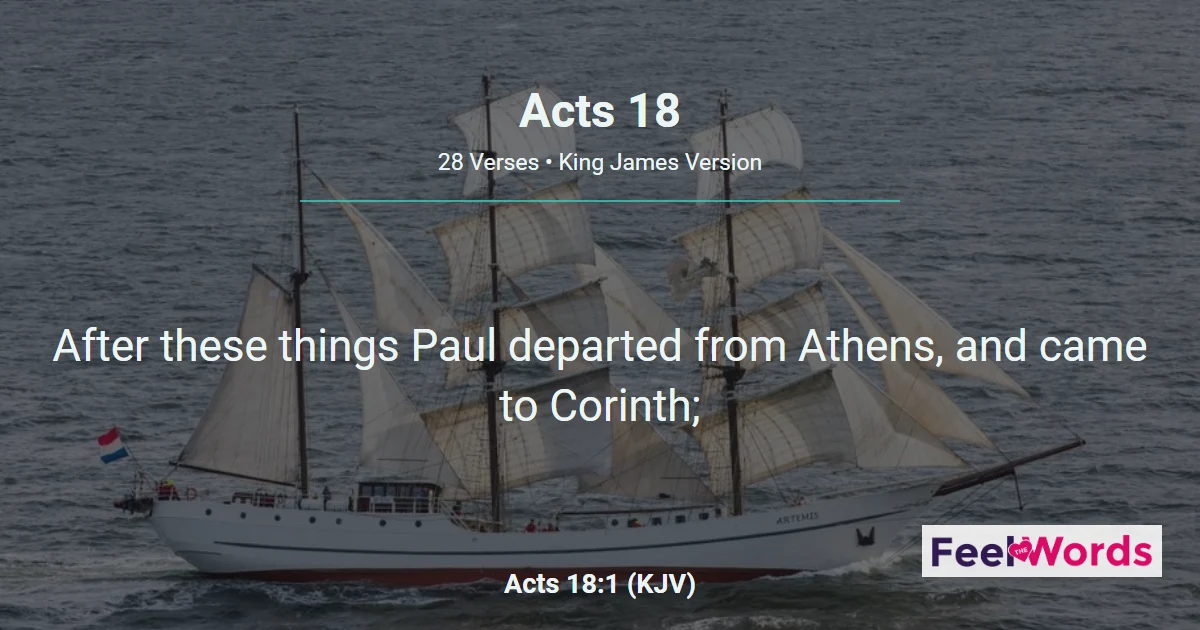 Acts 18: Paul in Corinth With Aquila & Priscilla